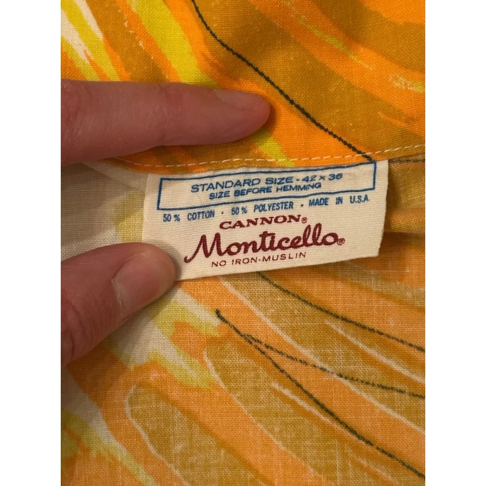 Vintage Cannon Monticello Lion Pillowcase 1970’s